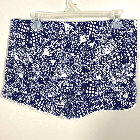 Lilly Pulitzer Women’s Challis pom-pom short in Upstream size medium - Picture 3 of 9